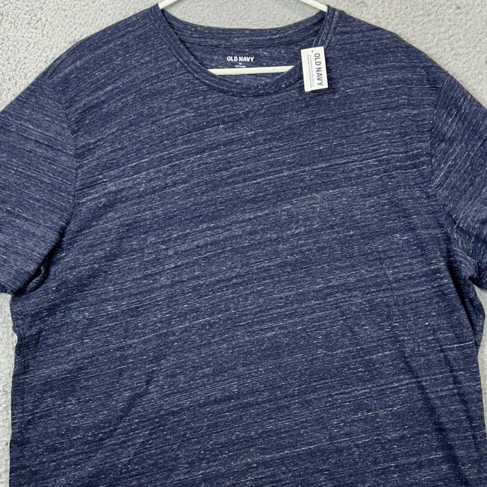 NEW Old Navy T-Shirt Mens XL Soft-Washed Navy Blue Heathered Short Sleeve Tee